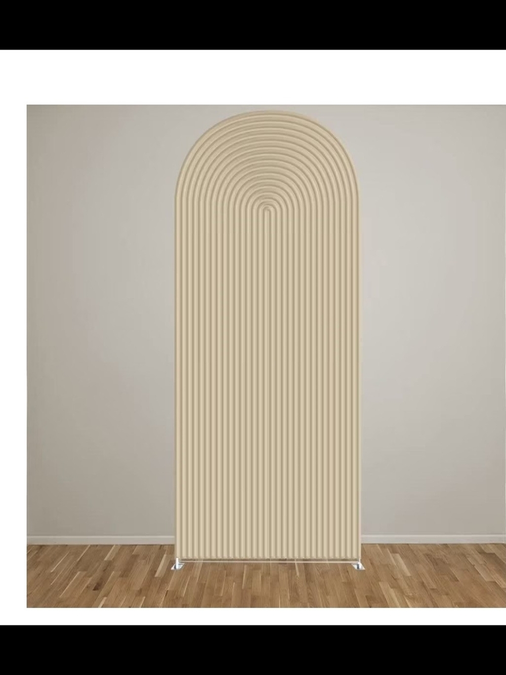 Beige Ripples Arch Party Backdrop Panel - Picture 3 of 3